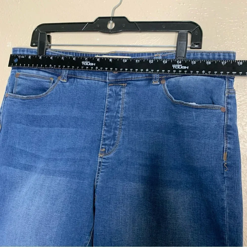 Soft Surroundings Supremely‎ Soft Relaxed Straight Leg Jeans blue - Picture 11 of 13